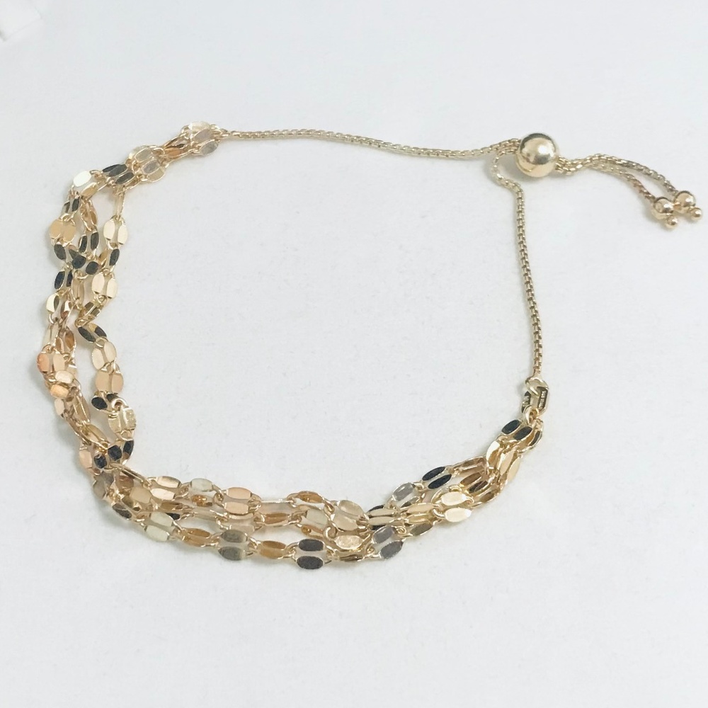 Sterling Silver Adjustable Bolo Slider Bracelet